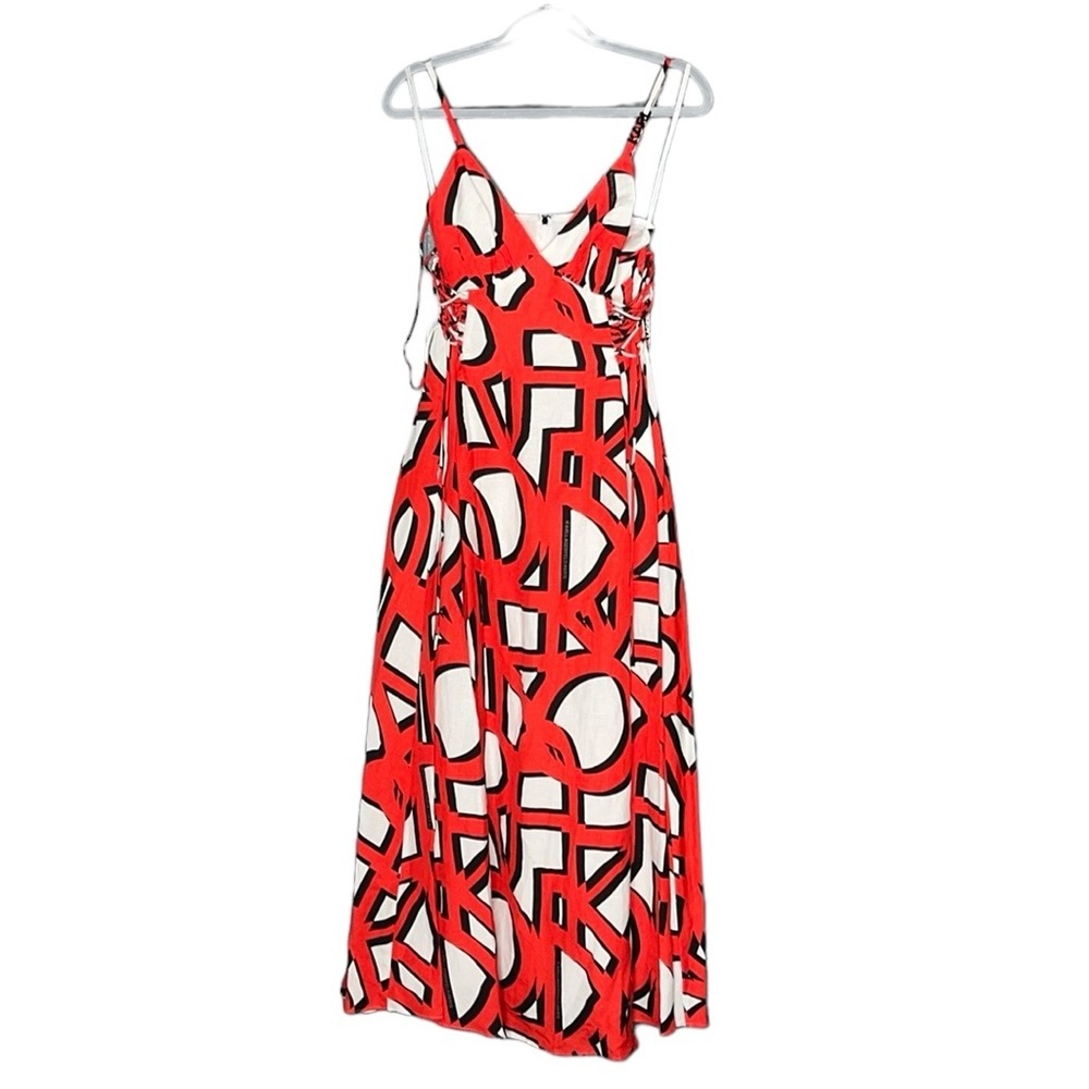 Karl Lagerfeld
Women's Blue Floral-print Lace-up‎ Midi Dress - Picture 2 of 13